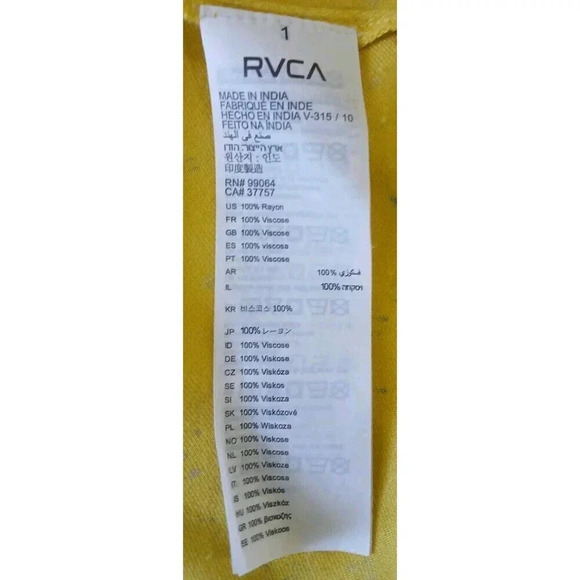 RVCA 90'S Baby yellow Halter Dress Size Medium - Picture 7 of 8